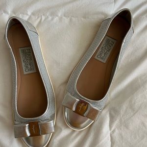 Ferragamo silver sneaker